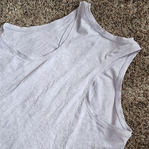 LULULEMON Love Tank Size 18 Heathered Lavender Dew Curvy Girl Gym Athleisure EUC - Picture 4 of 5